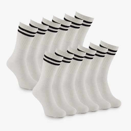 12 paar sportsokken wit