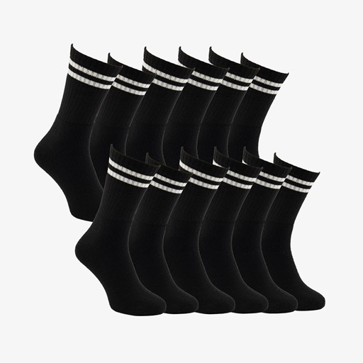 12 paar sportsokken zwart