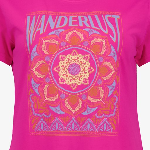 Dames T-shirt fuchsia roze