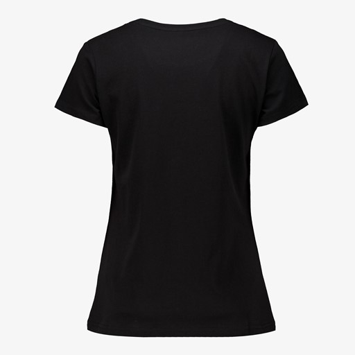 Dames T-shirt zwart roze