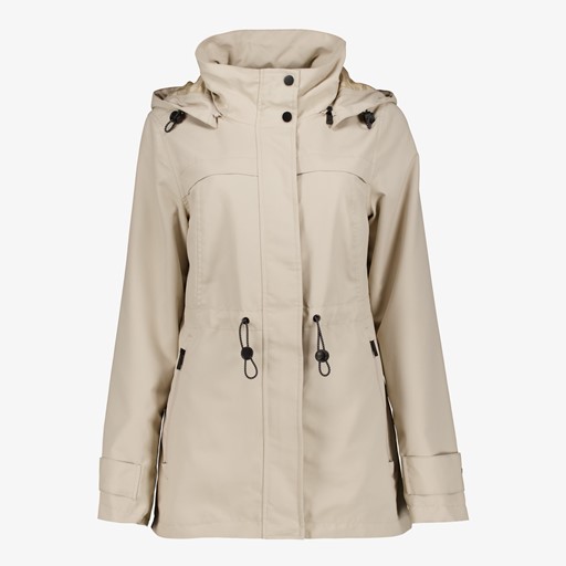 Dames parka jas beige