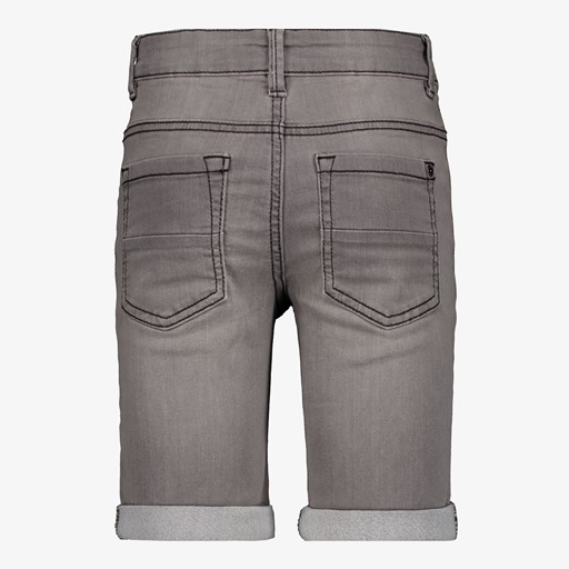 Jongens denim short grijs