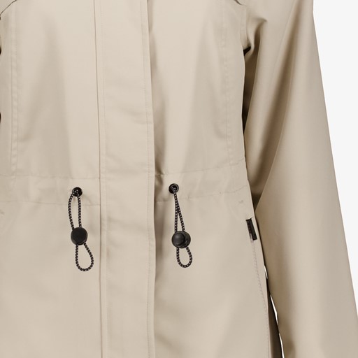 Dames parka jas beige