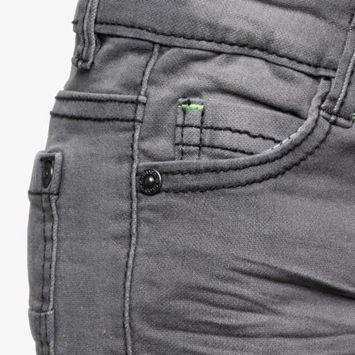 Jongens denim short grijs