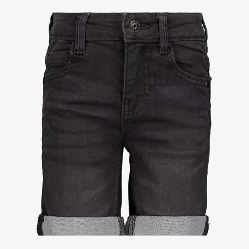 Jongens denim short zwart