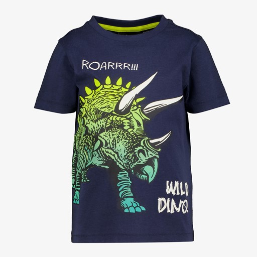 Jongens T-shirt blauw met dino