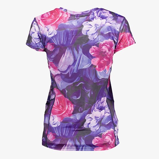 Dames sport T-shirt bloemenprint