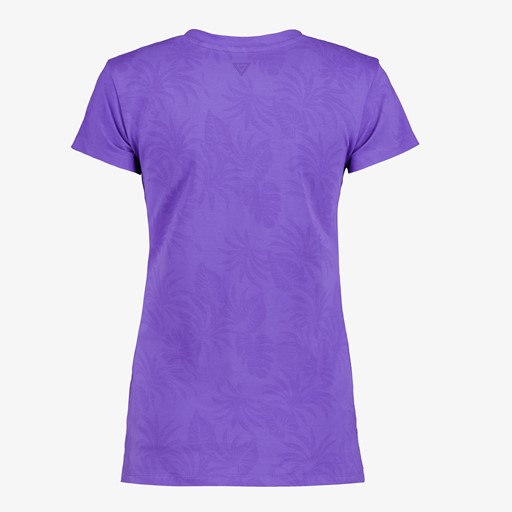 Dames sport T-shirt paars met print