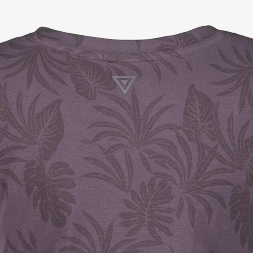 Dames sport T-shirt grijs met print