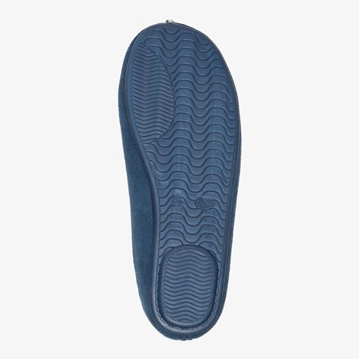 Gevoerde dames pantoffels blauw