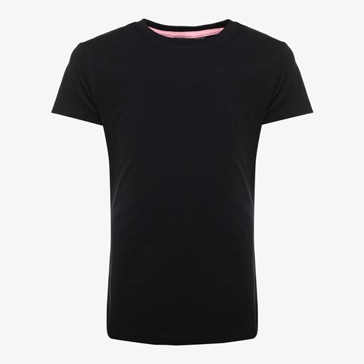 Meisjes basic T-shirt zwart