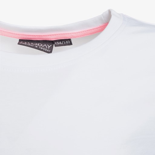 Meisjes basic T-shirt wit