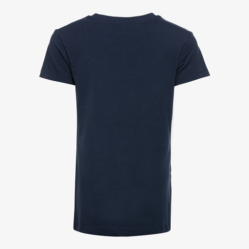 Meisjes basic T-shirt blauw