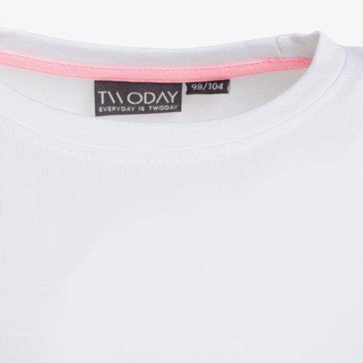 Meisjes basic T-shirt wit
