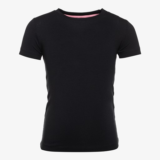 Meisjes basic T-shirt zwart