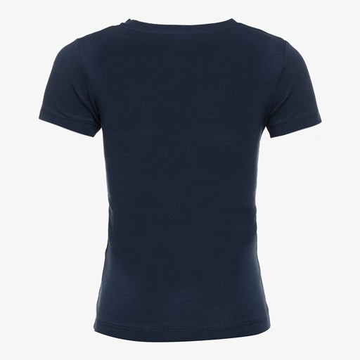 Meisjes basic T-shirt blauw