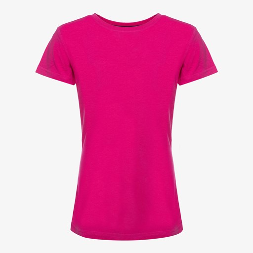 Meisjes basic T-shirt roze