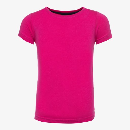 Meisjes basic T-shirt roze