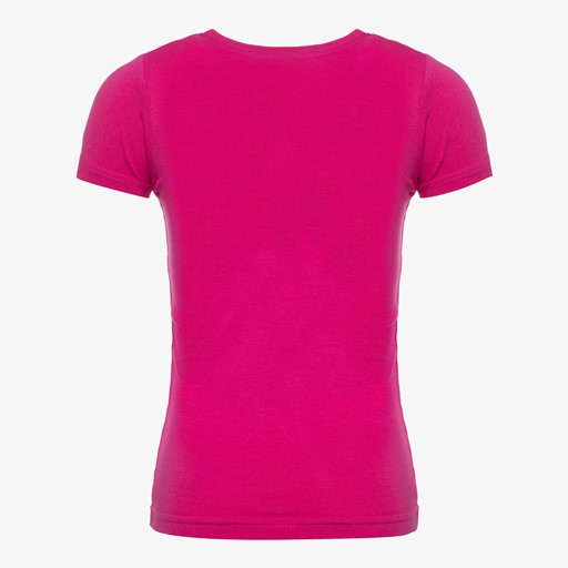 Meisjes basic T-shirt roze