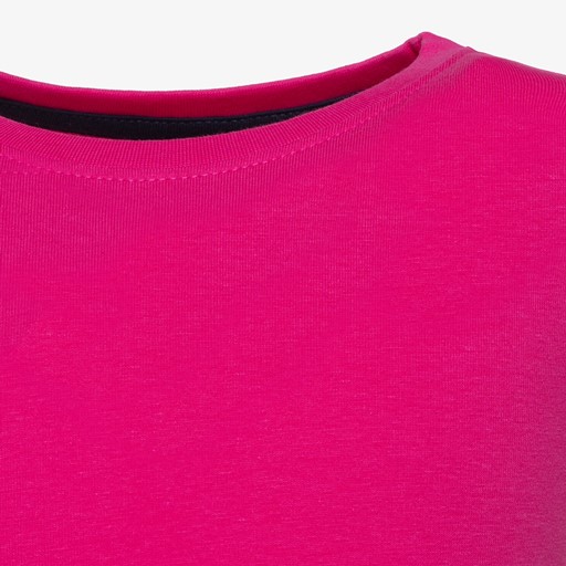 Meisjes basic T-shirt roze
