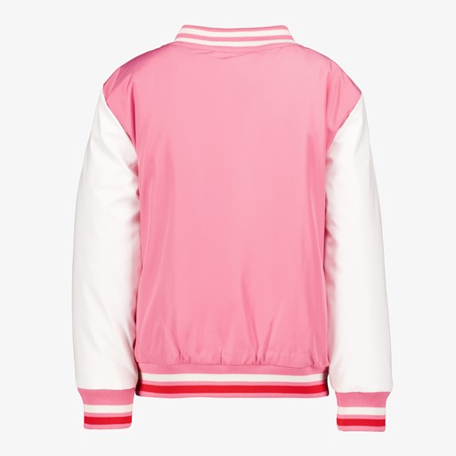 Meisjes baseball jas roze