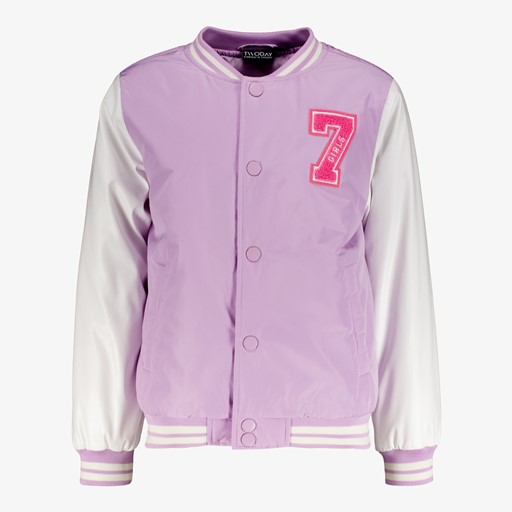 Meisjes baseball jas paars