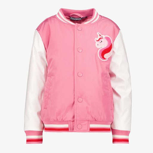Meisjes baseball jas roze