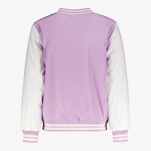 Meisjes baseball jas paars