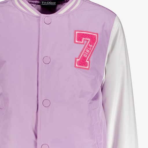 Meisjes baseball jas paars