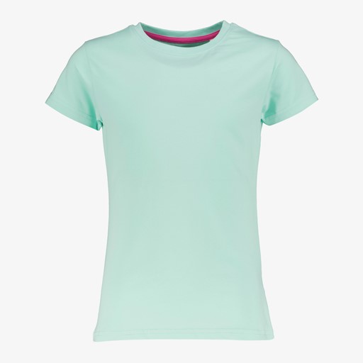 Basic meisjes T-shirts mintgroen