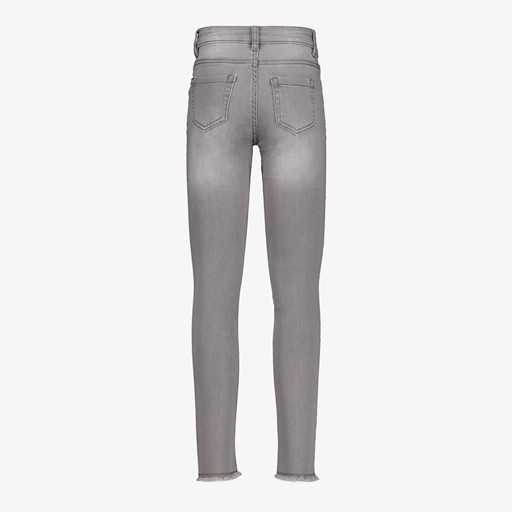 Meisjes jeans lichtgrijs