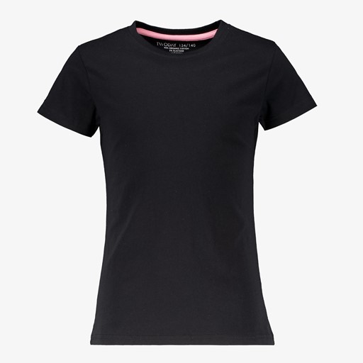 Basic meisjes T-shirt zwart