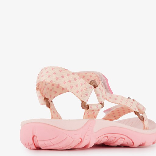 Meisjes sandalen met hartjes roze