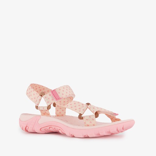 Meisjes sandalen met hartjes roze