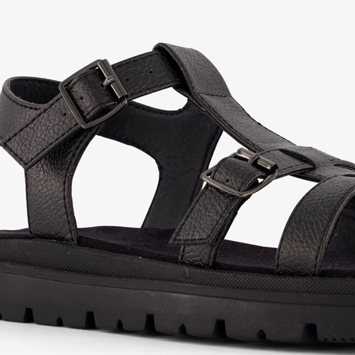 Meisjes vissers sandalen zwart