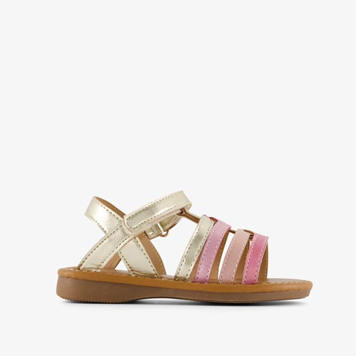 Meisjes sandalen goud roze paars