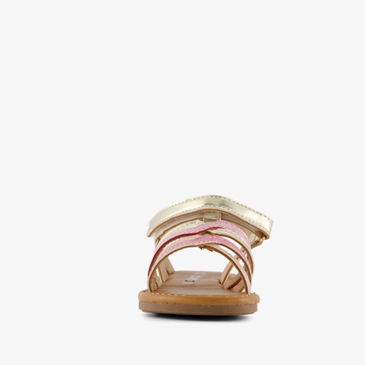 Meisjes sandalen goud roze paars