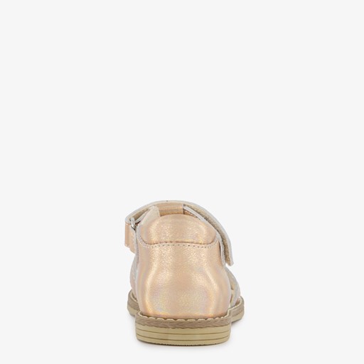 Leren meisjes sandalen metallic roze