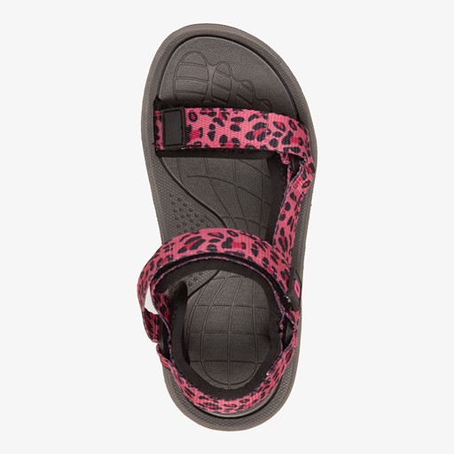 Meisjes sandalen met luipaardprint
