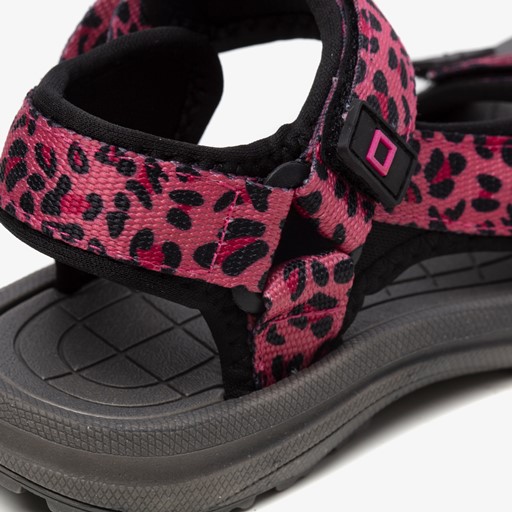 Meisjes sandalen met luipaardprint