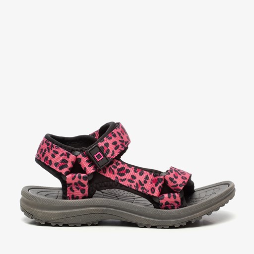 Meisjes sandalen met luipaardprint