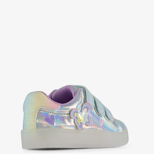 Meisjes sneakers zilver met lichtjes