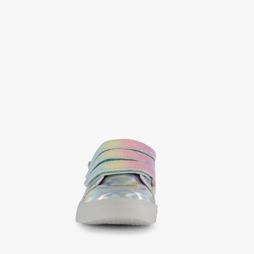 Meisjes sneakers zilver met lichtjes