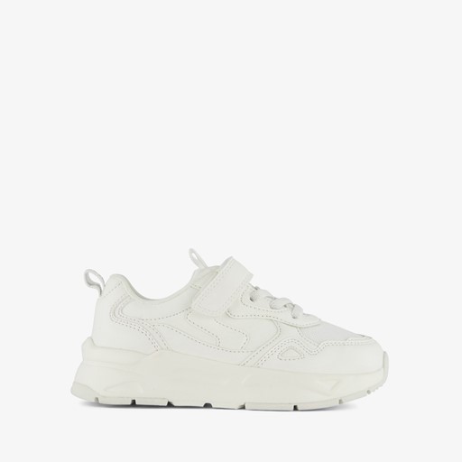 Jongens dad sneakers wit