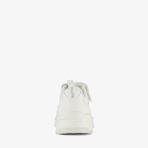 Jongens dad sneakers wit