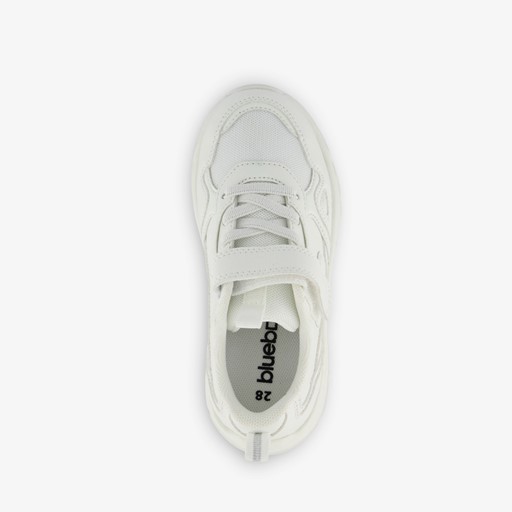 Jongens dad sneakers wit