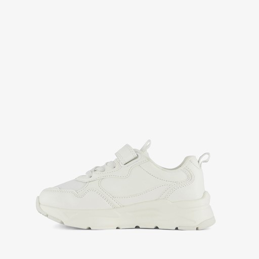 Jongens dad sneakers wit