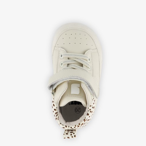 Leren babyschoenen beige
