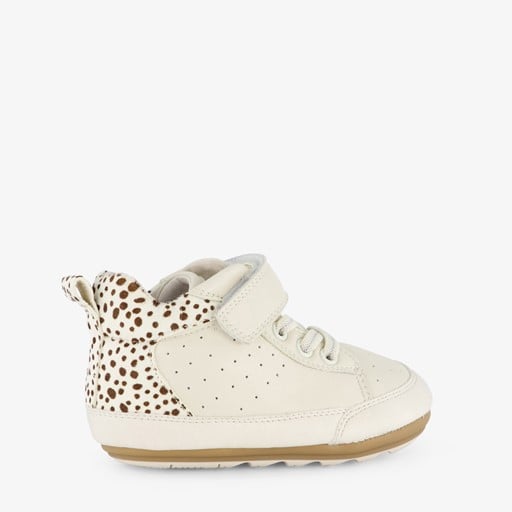 Leren babyschoenen beige