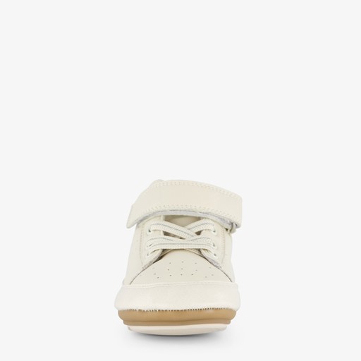Leren babyschoenen beige